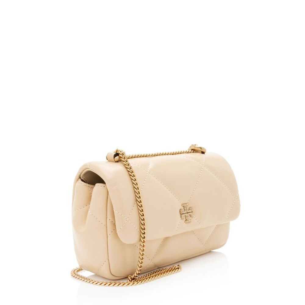 Tory Burch Quilted Leather Crystal Kira Mini Flap Bag - Picture 2 of 11